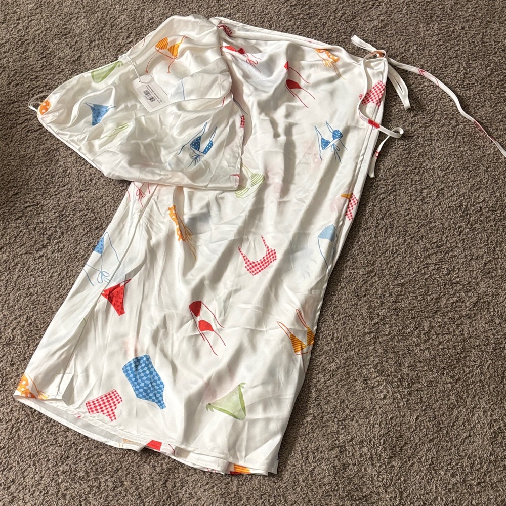 2 Piece - Emory Park Strapless Dress with Colorful Print